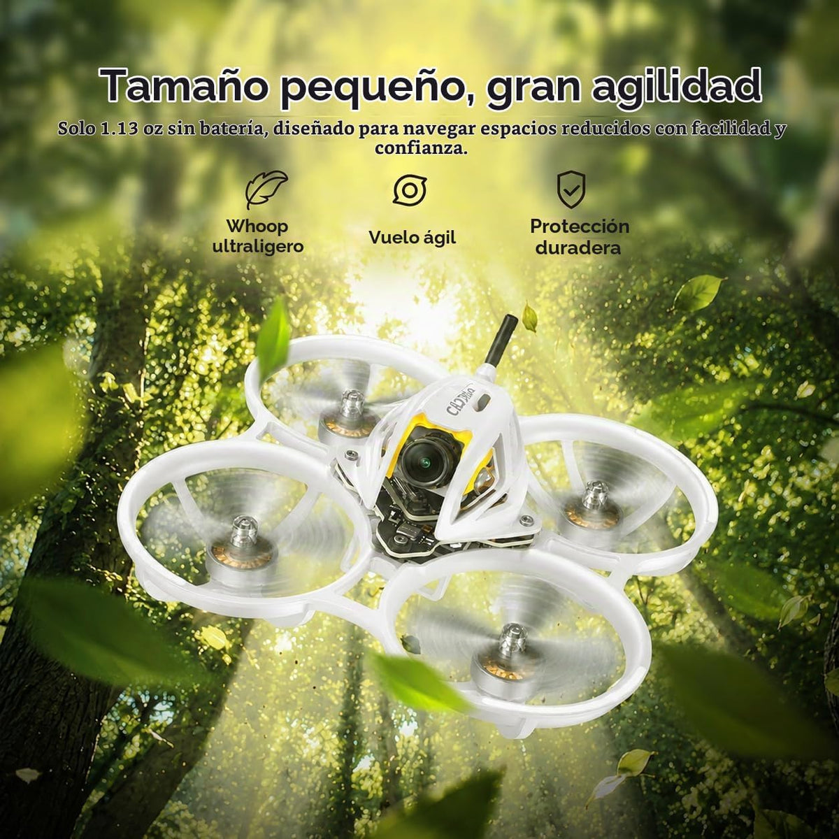 CADDXFPV Curve Micro 16 1S FPV Whoop Drone, ELRS, 1080p 120fps, 500mW