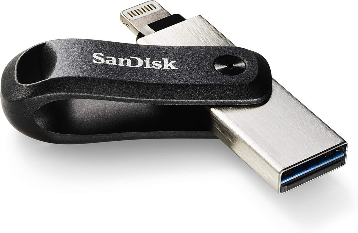 SanDisk Unidad flash iXpand Go de 256 GB - Para tu iPhone 14 o ante...