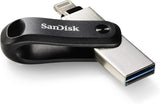 SanDisk Unidad flash iXpand Go de 256 GB - Para tu iPhone 14 o ante...