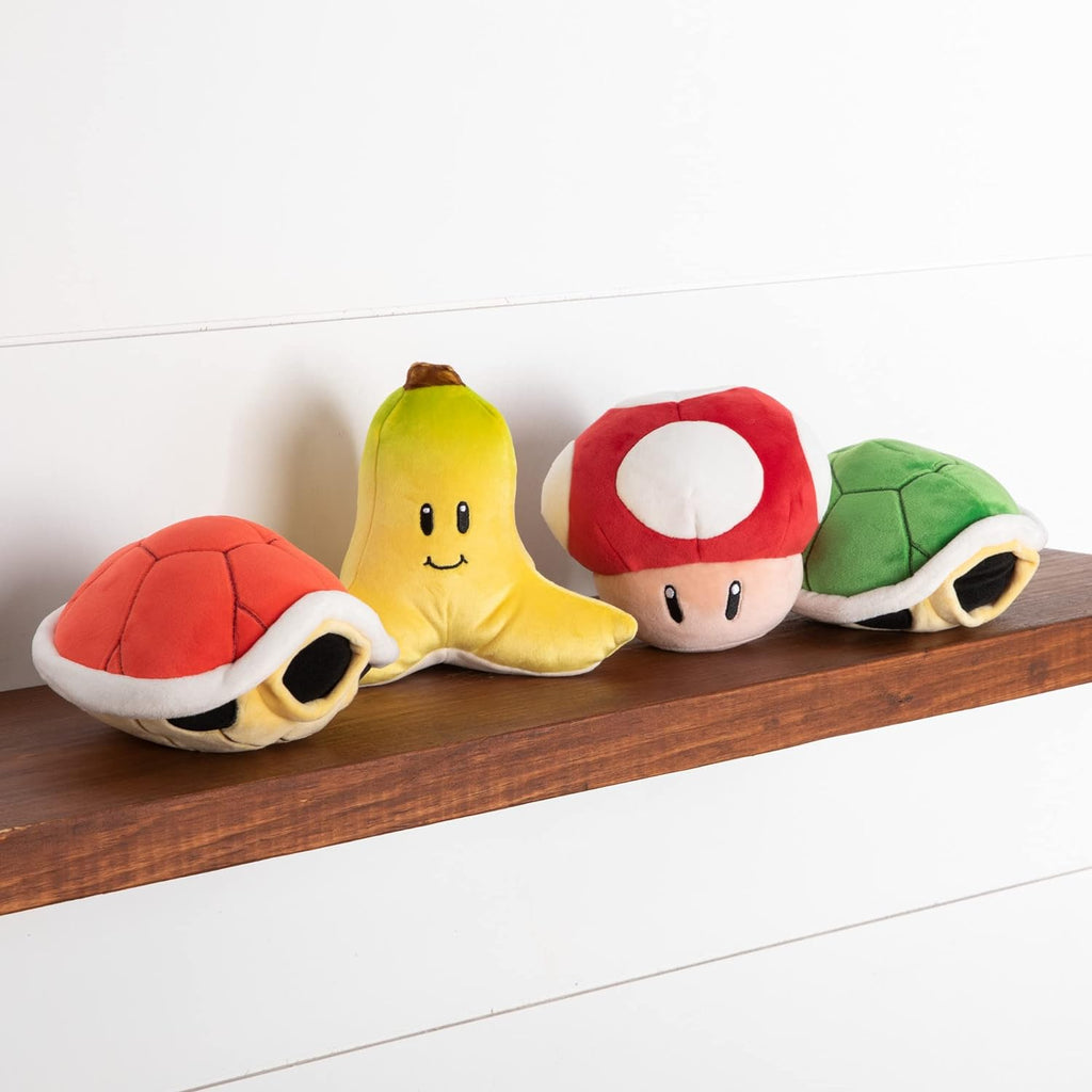 Club Mocchi Mocchi- Mario Kart Red Shell Collectible Plush - 6 Inch