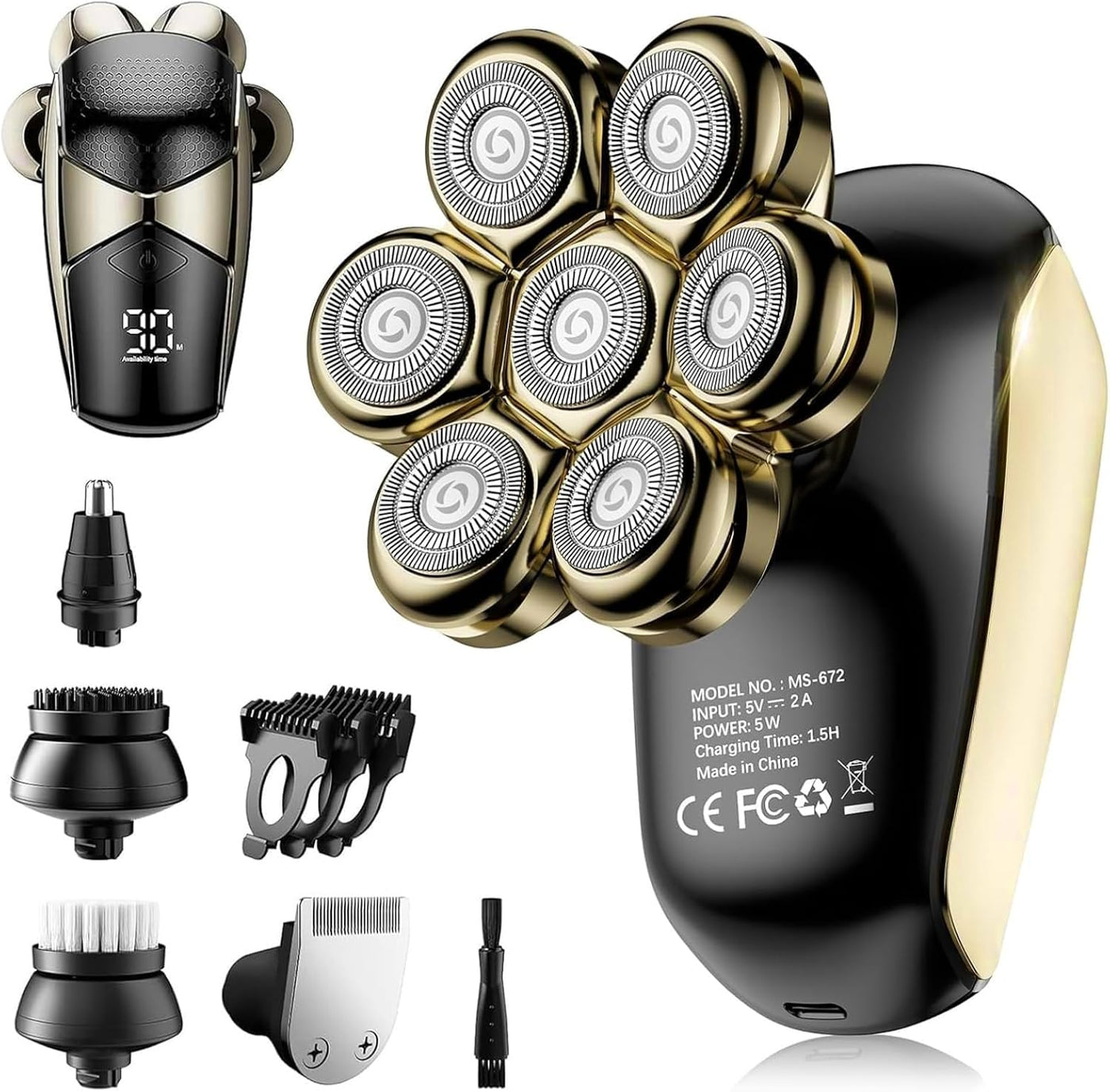 SHPAVVER - Afeitadoras de cabeza para hombres calvos: maquinilla de...