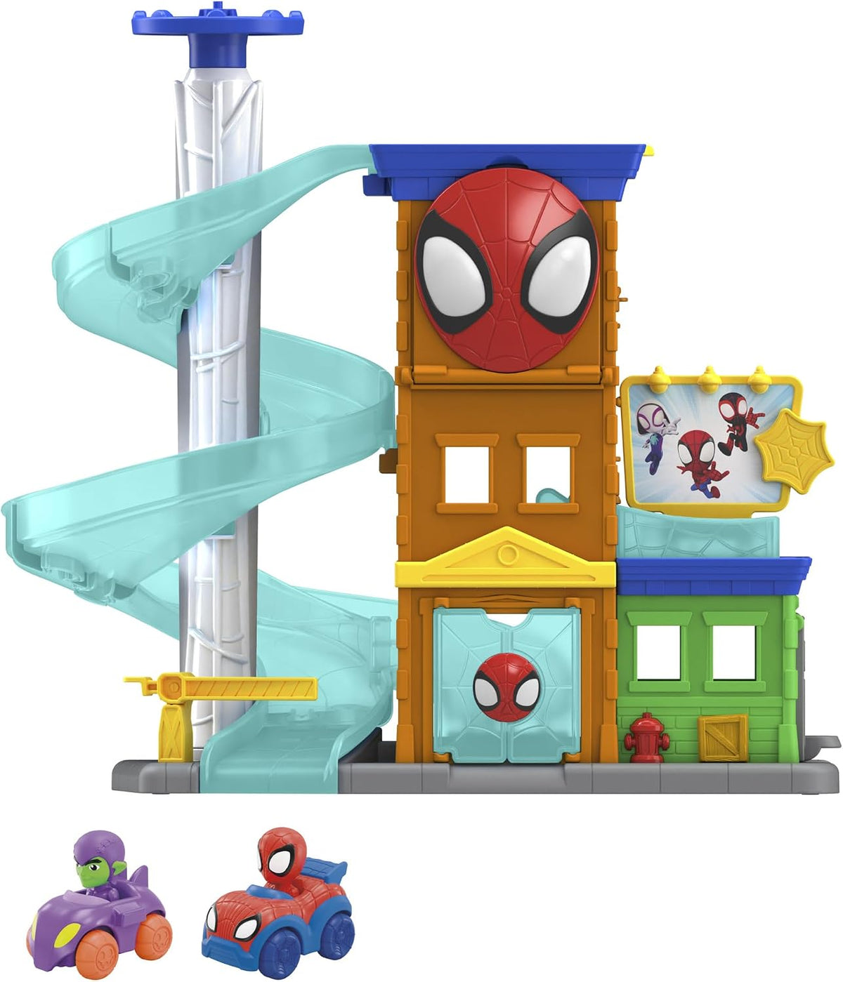 Marvel SuperRollers Web-City Playset