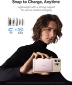 Baseus Cargador portátil magnético para iPhone, banco de energía, 5000 mAh