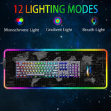 Armanza Alfombrilla de mouse RGB para juegos, alfombrilla de mouse...