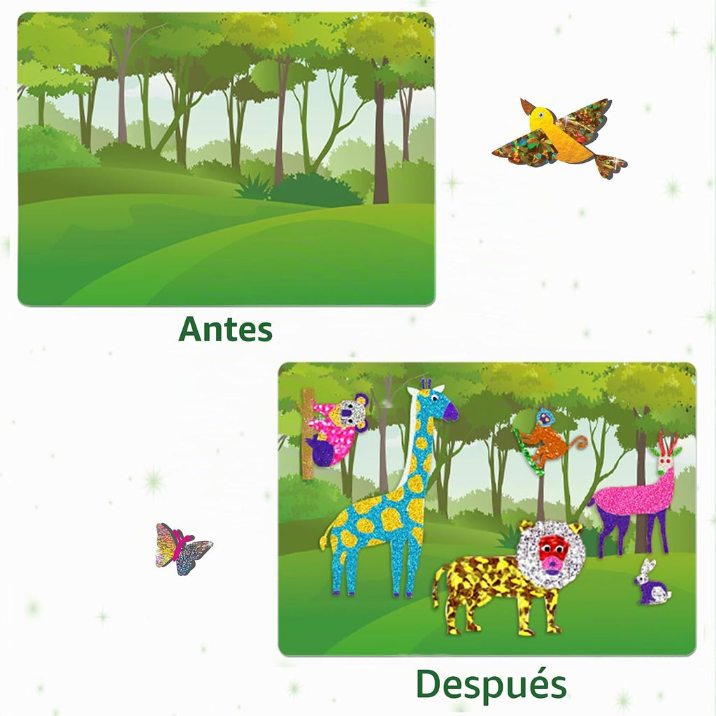 Skillmatics Animales divertidos de aluminio, kit de arte y manualidades