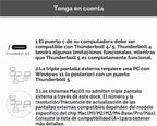 WAVLINK Thunderbolt 5 Dock, Estación de acoplamiento Intel certificada TB5, 120Gbps