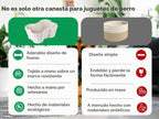 Cesta de juguetes para perros, cuerda de algodón en forma de