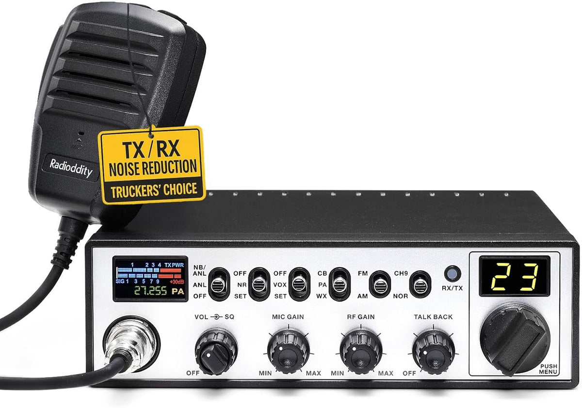 Radioddity Radio CB-900 PRO CB radio móvil AM/FM con NOAA