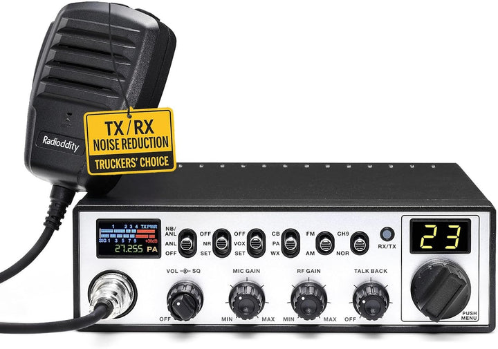 Radioddity Radio CB-900 PRO CB radio móvil AM/FM con NOAA