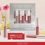 Runway Rogue Try Me x 3 Mini Long Wear - Juego de lápices labiales...