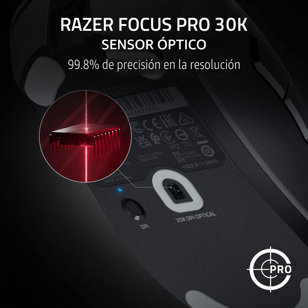 Razer DeathAdder V3 - Ratón de juegos con cable: 59g Ultra ligero -...