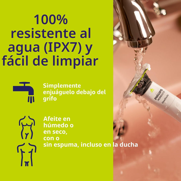 Cuchilla de repuesto Philips Norelco OneBlade Skin Protect, para af...