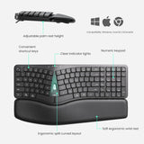 Nulea Teclado ergonómico dividido, teclado de escritura natural con...
