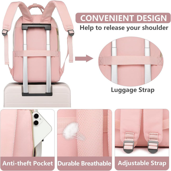 bagswan Mochila para Laptop para Mujeres Bolsa, 15,6 pulg.