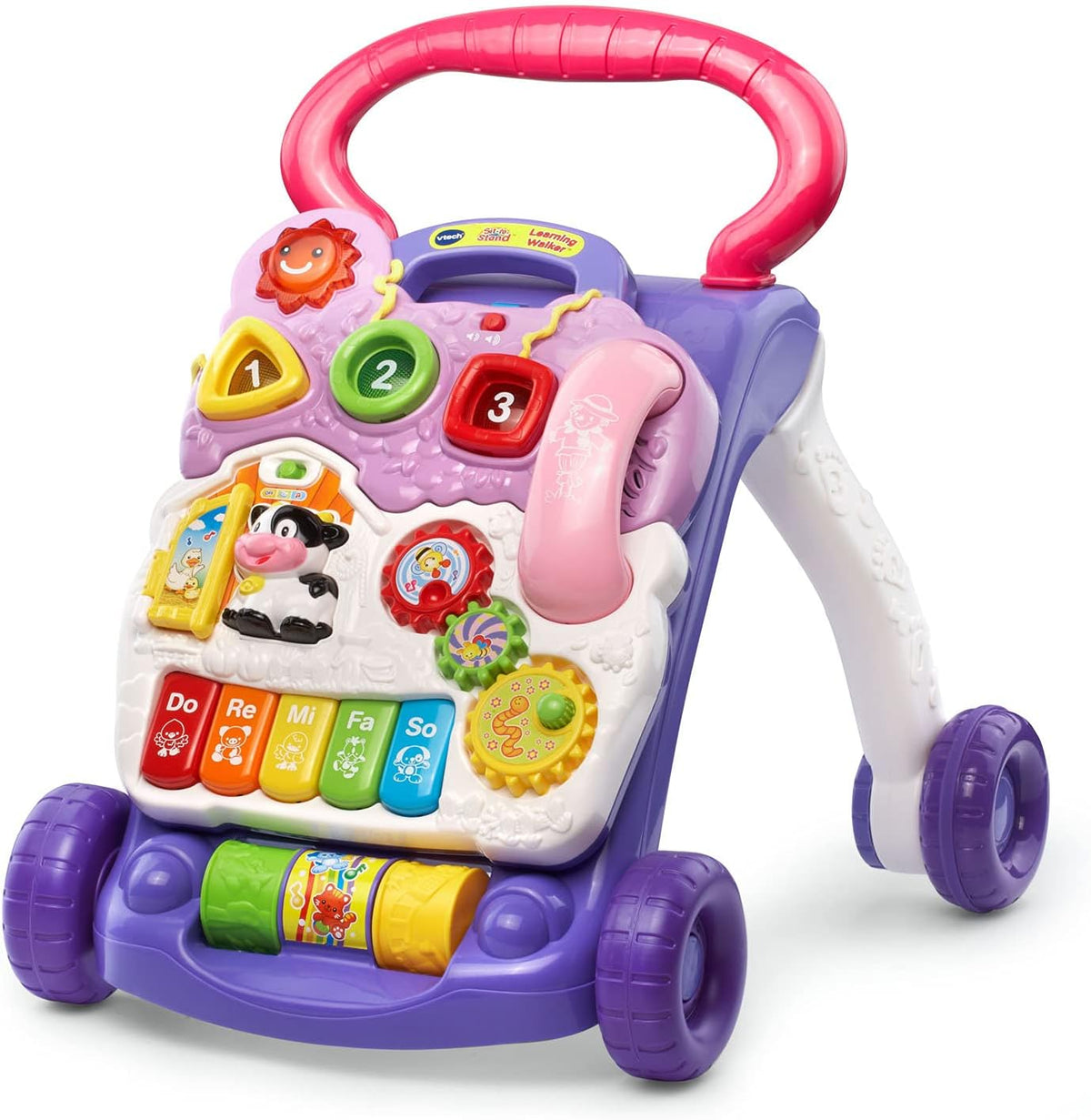VTech Sit-To-Stand: andador de aprendizaje (embalaje sin frustración), color lavanda