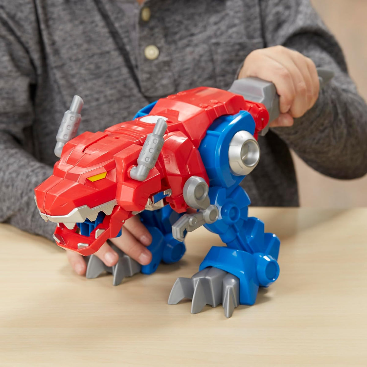 Transformers Rescue Bots Knight Watch Optimus Prime, Playskool Heroes figura de acción de juguete (exclusivo de Amazon)