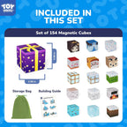 TOY Life Bloques de construcción magnéticos, juego de cubos de princesa de