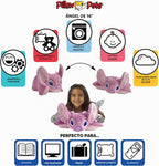 Pillow Pets Disney Lilo and Stitch Angel, juguete de peluche de 16 pulgadas