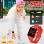 Relojes digitales para niños y niñas, reloj deportivo con rastreador de fitness, podómetro, alarmas, cronómetro, no necesita aplicación, reloj impermeable para niños, regalo para adolescentes
