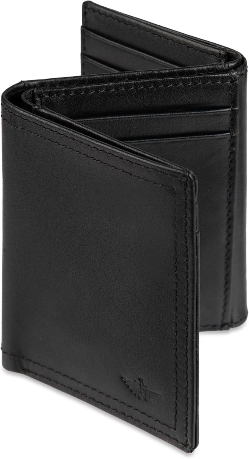 Dockers Billetera de perfil delgado con capacidad extra para hombre...