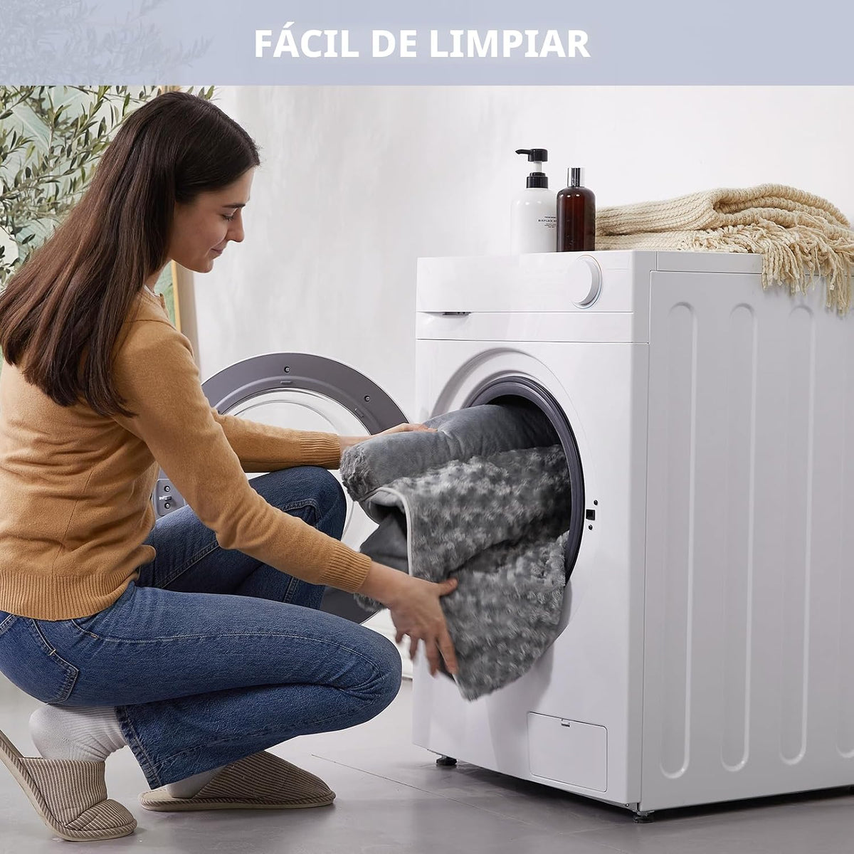 Cama ortopédica lavable para perros mayores para un sueño cómodo