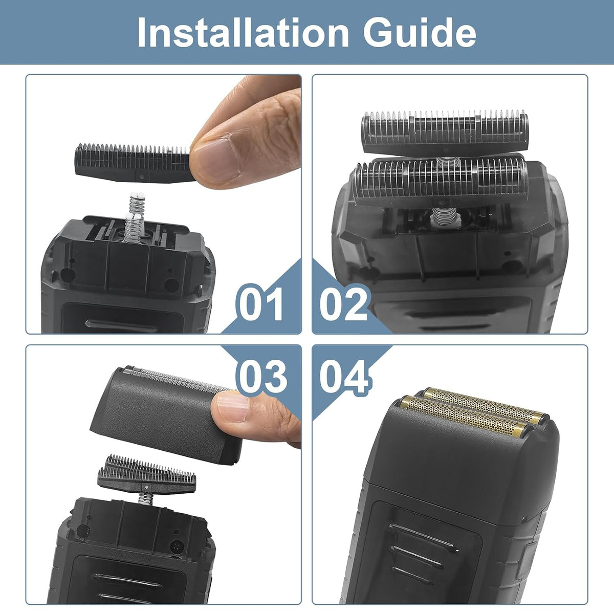 Hoja de repuesto para afeitadora compatible con Wahl Vanish Shaver...