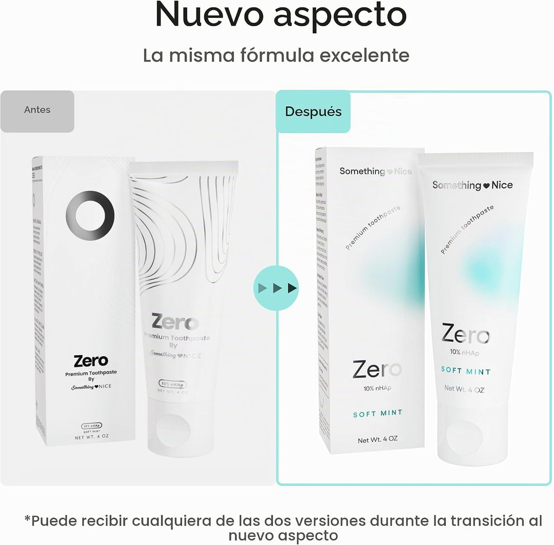 Something Nice Zero Toothpaste - Pasta de dientes Zero con 10% de n...