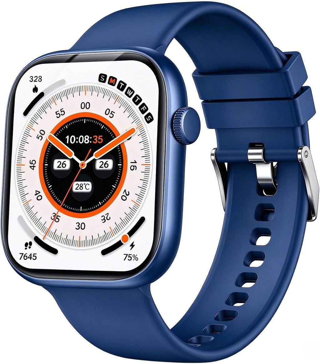 Reloj inteligente para mujeres y hombres, rastreador de actividad física y sueño con pantalla táctil HD de 1.83 pulgadas, reloj inteligente de llamadas Bluetooth para Android/iOS, IP67