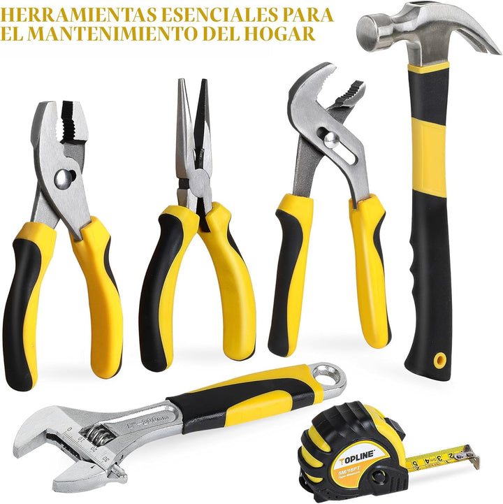 TOPLINE Juego de herramientas para el hogar de 467 piezas para mecá...