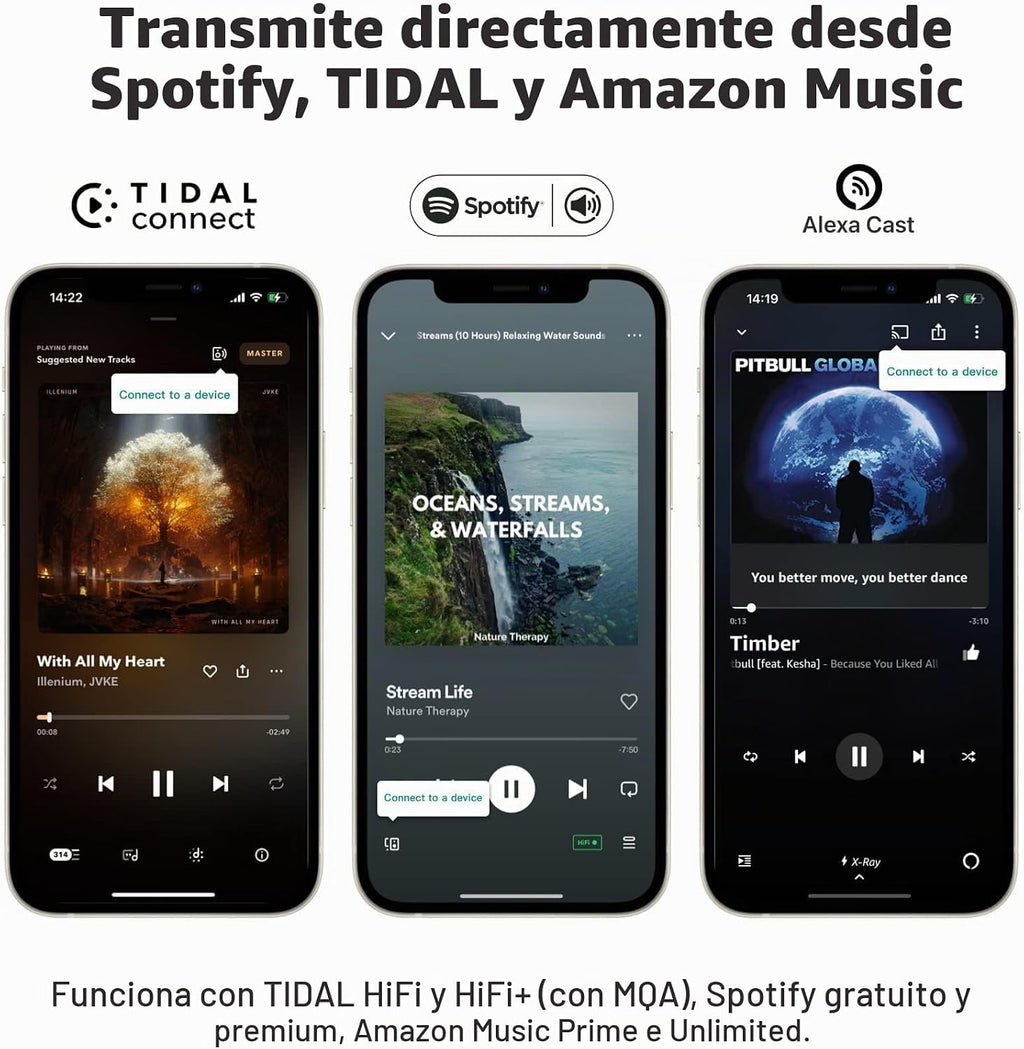 WiiM Mini transmisor de música Wi-Fi, AirPlay 2 y audio de alta resolución