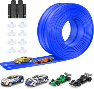 KETIEE Flex Tracks de 16 pies para niños: pista de rampa de carrera...