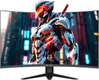 CRUA Monitor curvo QHD 260Hz de 27 pulgadas para juegos, 1800R VA,...