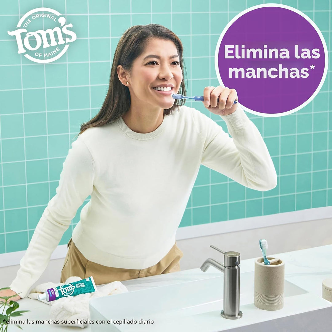 Tom's of Maine Whole Care Pasta de dientes natural con flúor, m...