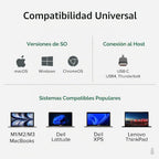 Adaptador USB C a Ethernet enchufable de 2,5 Gb con carga PD de 100 W