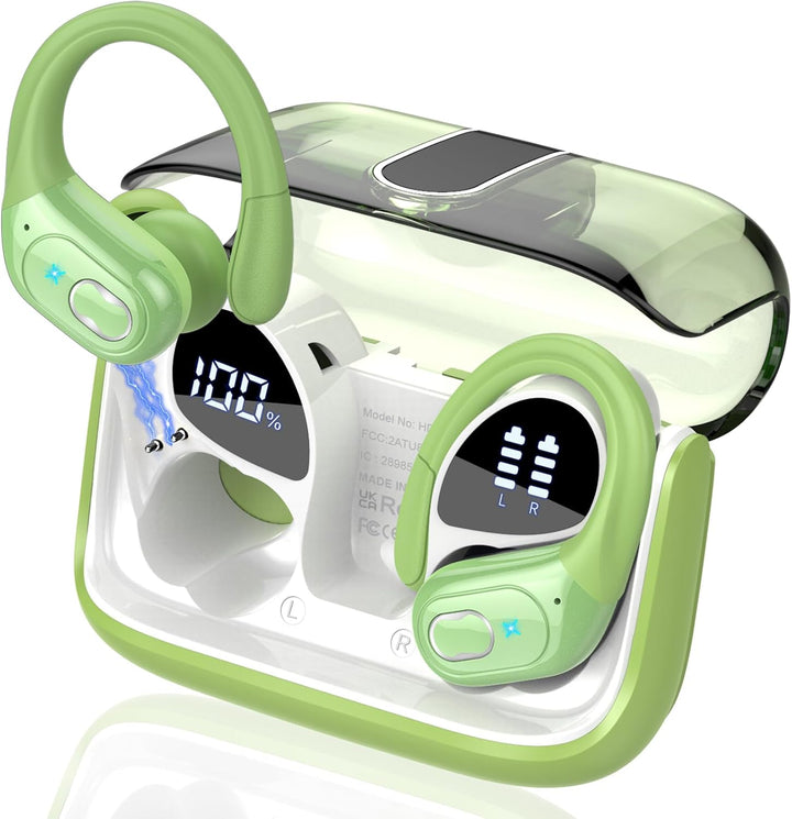 Aptkdoe Auriculares inalámbricos Bluetooth 5.4 de 75 horas para dep...