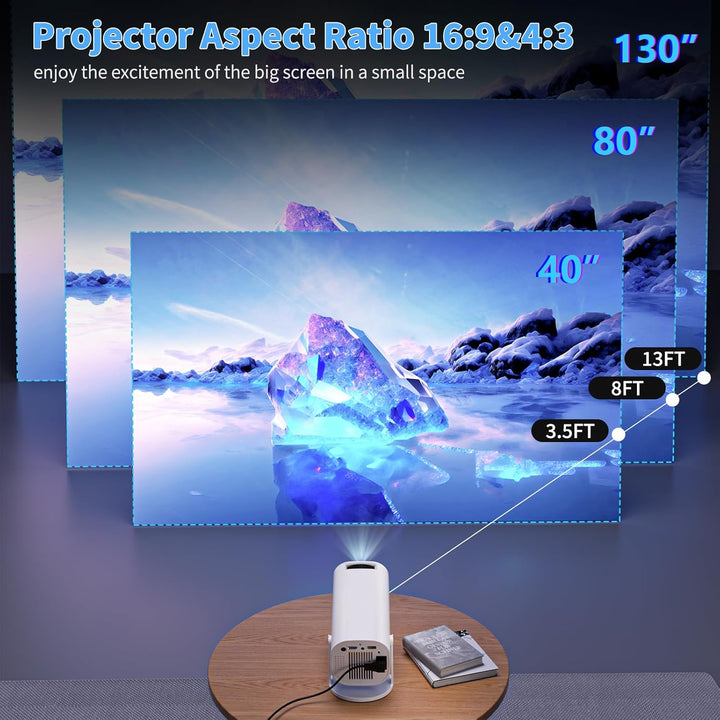 Mini proyector con WiFi y Bluetooth proyector de película