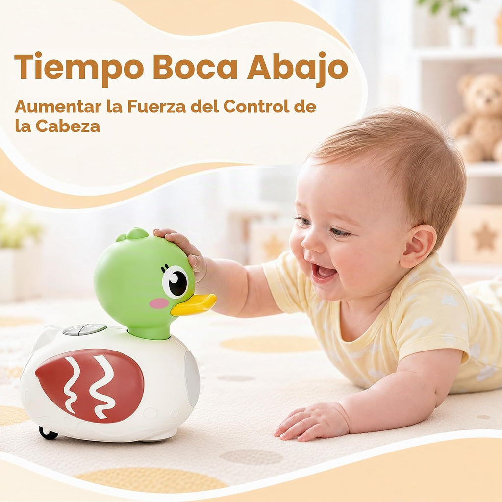 iPlay, iLearn Juguete musical de pato para bebé, juguete para gatear