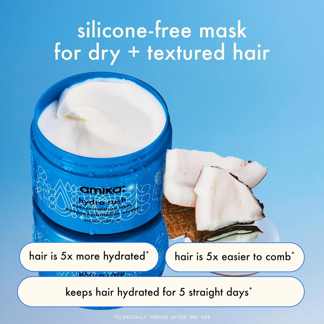amika hydro rush mascarilla de humedad intensa con ácido hialurónico