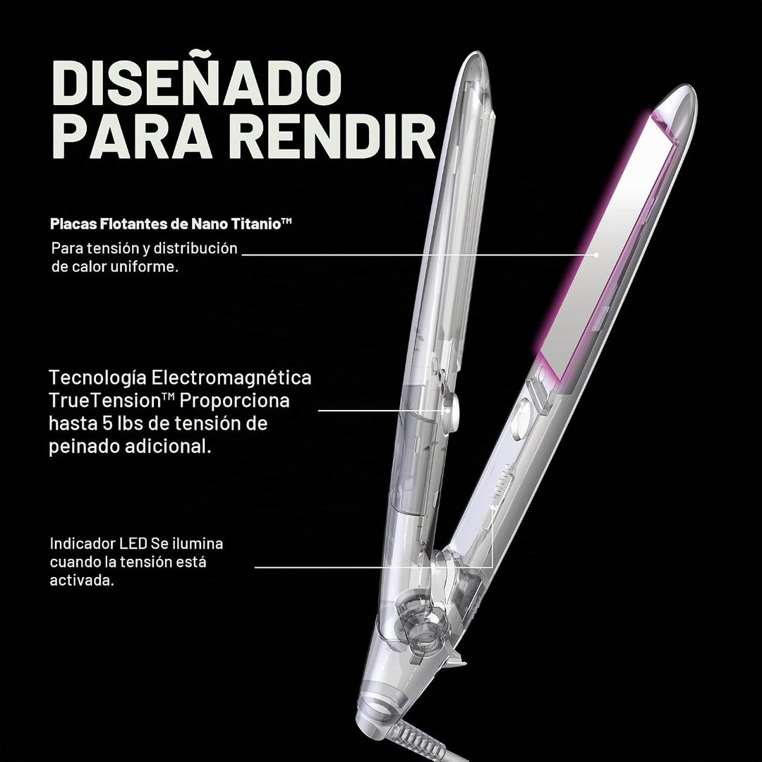 BaBylissPRO Plancha de pelo profesional TrueTension de 1 pulgada, t...