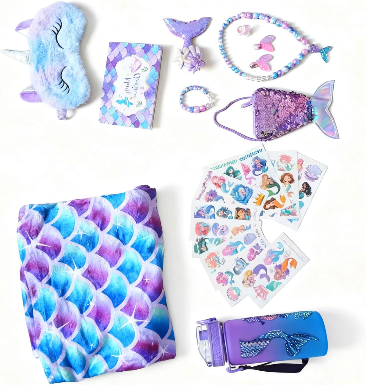 Manta de cola de sirena para niñas, regalos de regreso a la escuela