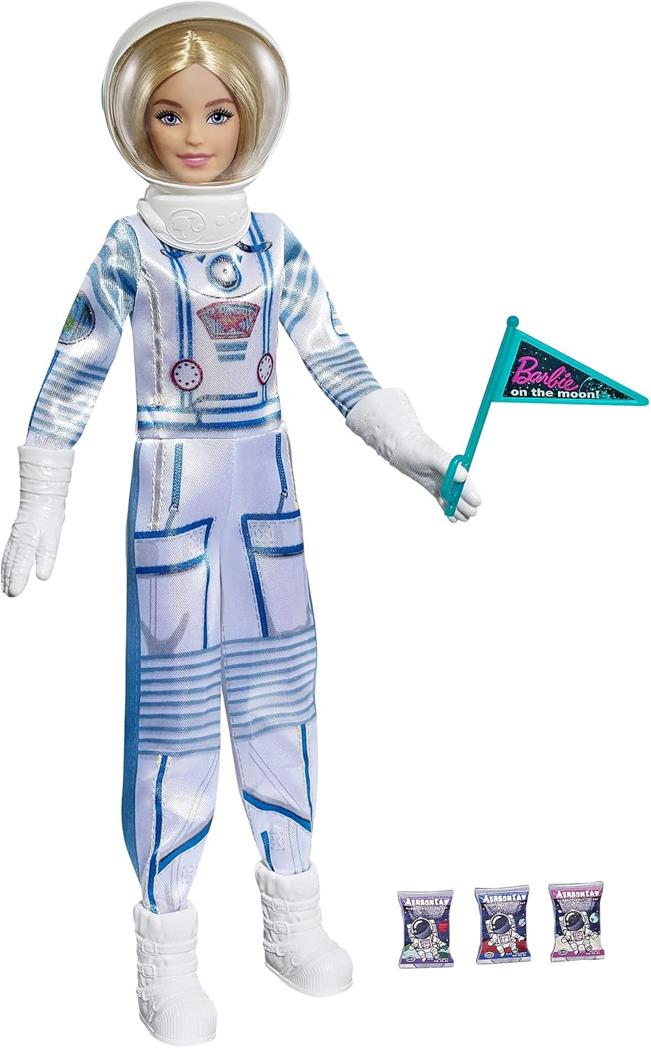 Barbie Space Discovery - Muñeca de astronauta, rubia, en traje espa...
