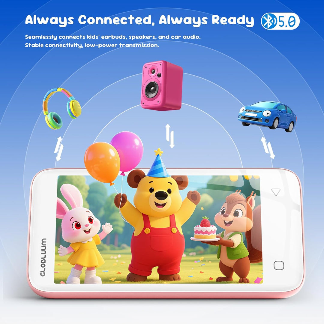 Globluum Reproductor MP3 de 80 GB para niños, controles parentales,...