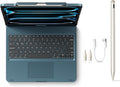 edaiser Lápiz óptico + funda con teclado giratorio para iPad Air de 13 pulgadas (M4/M3/M2), Pro 13 (M4 M5) y Pro 12.9 (3ª a 6.ª generación)