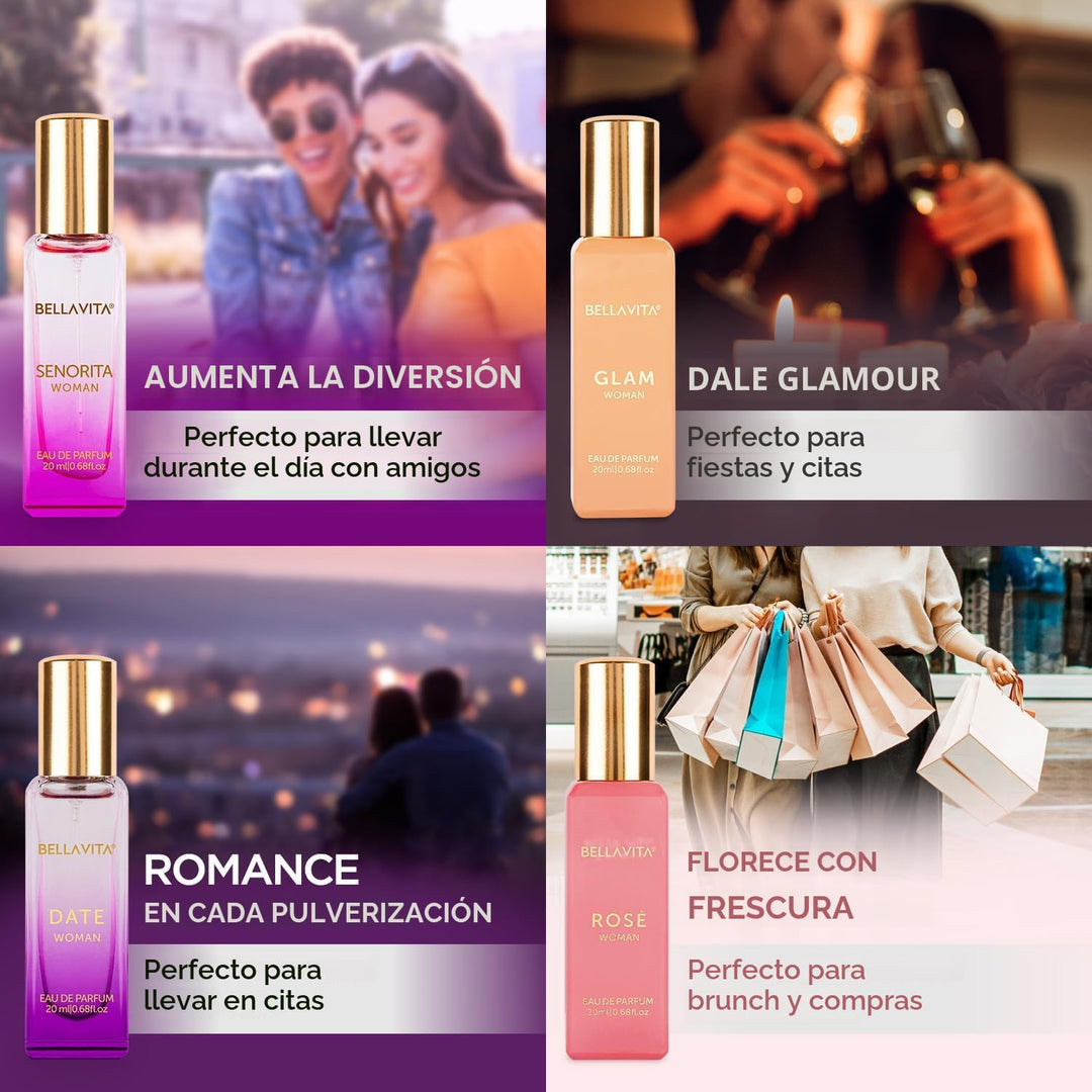 Bellavita - Set de regalo de perfume de lujo para mujer con notas d...