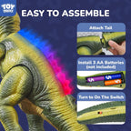 STEAM Life RC Walking T-Rex Dinosaur Toy, Lights y Roar, Kids 3-8