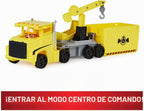 PAW Patrol, Camiones transformables de Rubble de Big Truck Pup con figura de acción coleccionable, juguetes para niños mayores de 3 años