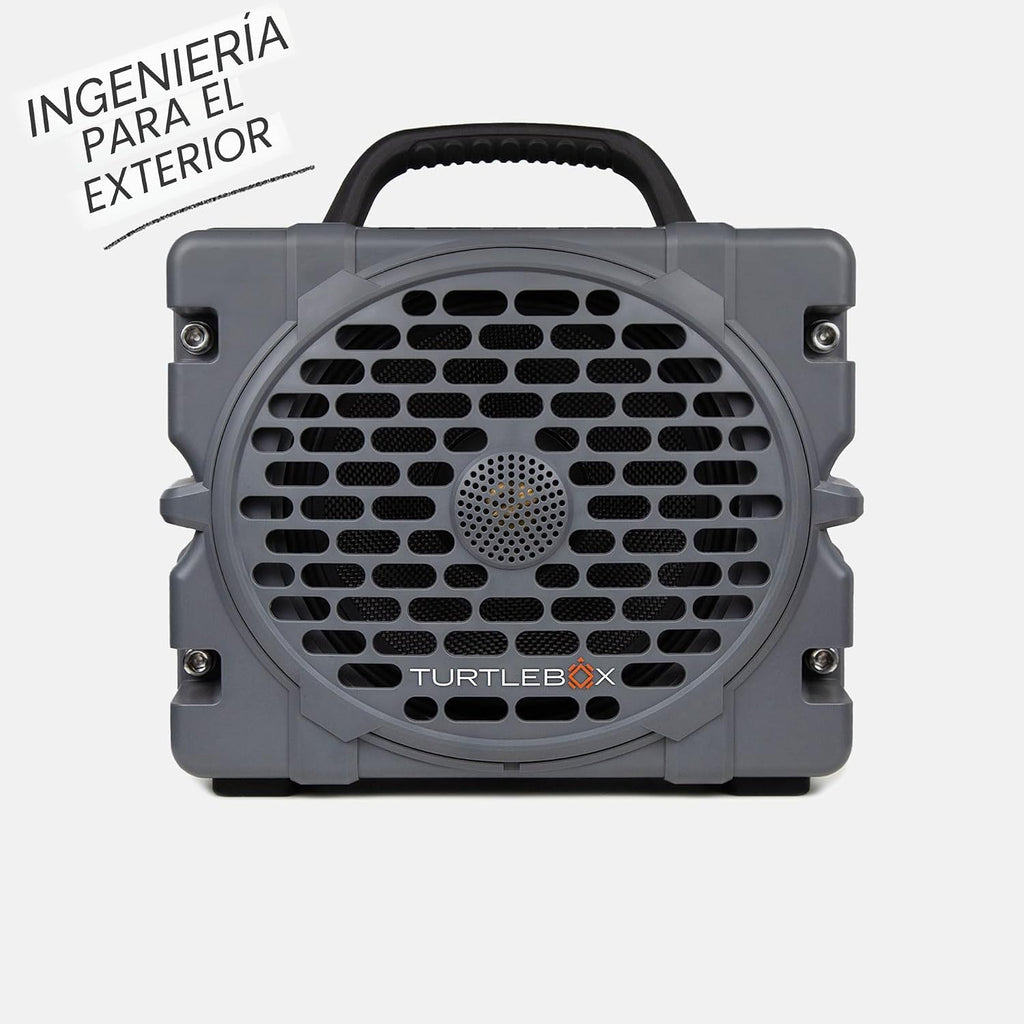 Turtlebox Grande, altavoz Bluetooth para exteriores más grande, impermeable, gris