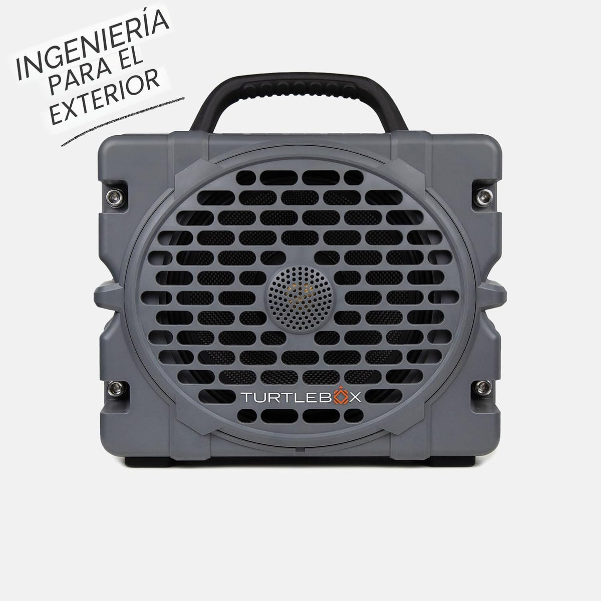 Turtlebox Grande, altavoz Bluetooth para exteriores más grande, impermeable, gris