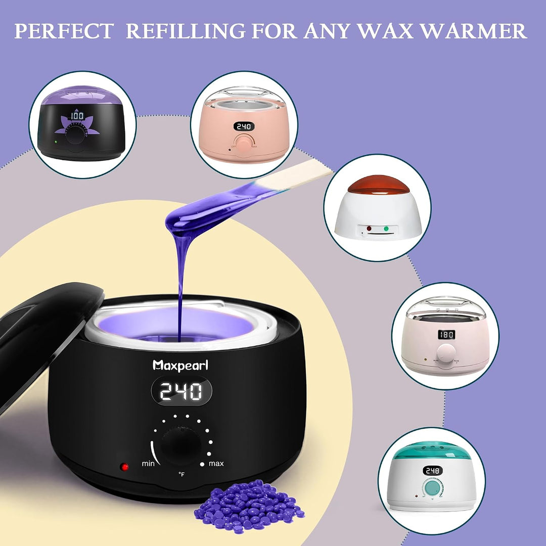 Maxpearl 1.13KG de perlas de cera dura para depilación, fórmula nat...