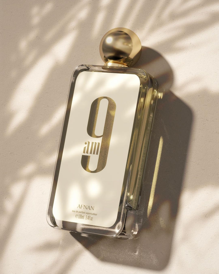 Afnan 9 AM Pour Femme Eau De Parfum, 3.4 onzas